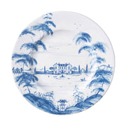 From our Country Estate Collection- Welcome to the main house, where friends and family have gathered for generations and country food is raised to a point of fine art. A feast for the eyes and table, our stately dinner plate is a portrait of the inviting and bustling life you can explore on the estate and where you can always find something delectable bubbling away in the kitchen. Featuring: the Main House, Boathouse, and Apple Orchard