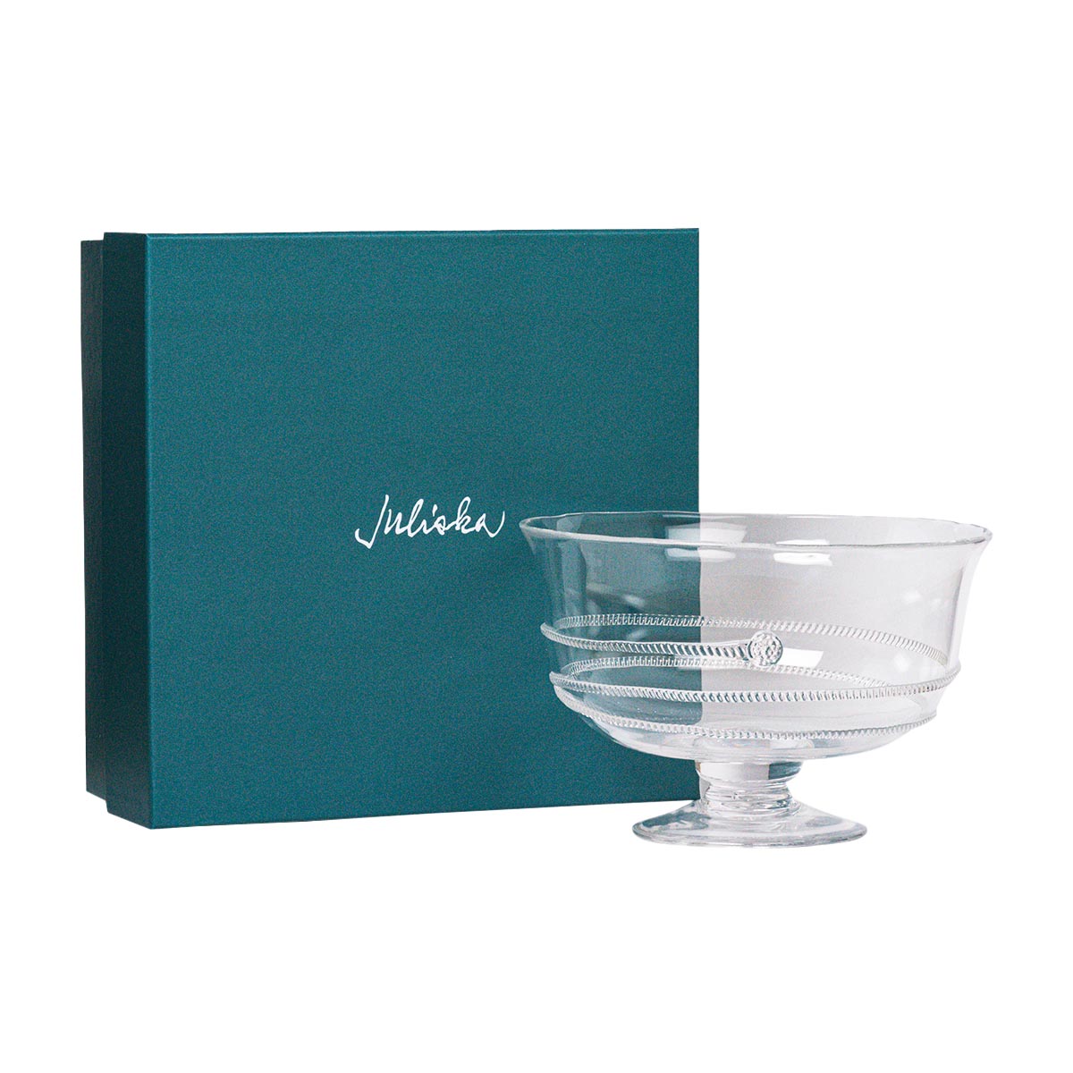 Amalia 10" Footed Bowl - styled table setting view