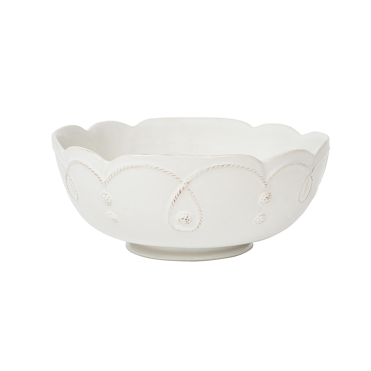Jardins Du Monde 10 in Serving Bowl - Whitewash