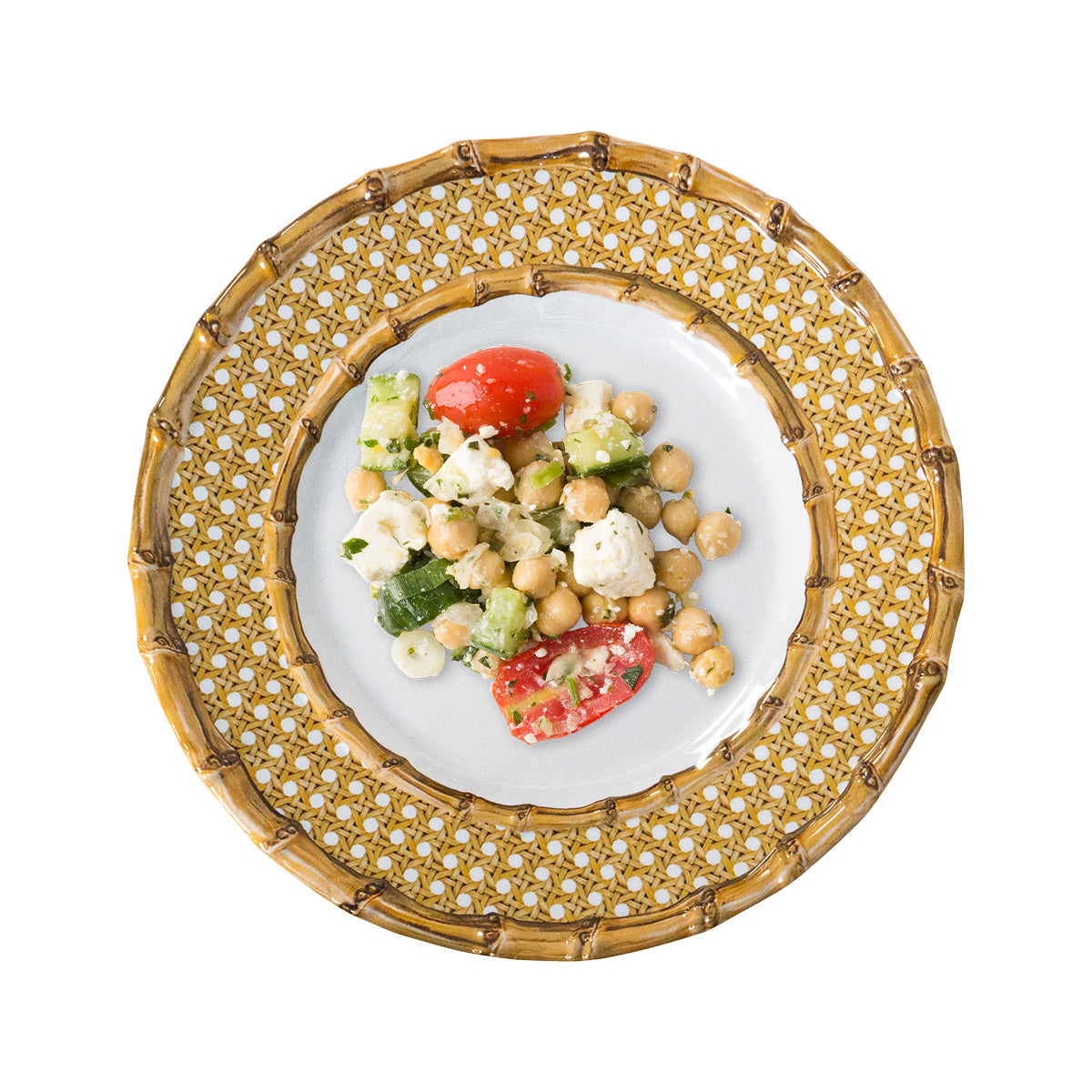Bamboo Caning Melamine Salad Plate | Juliska – Shop Juliska