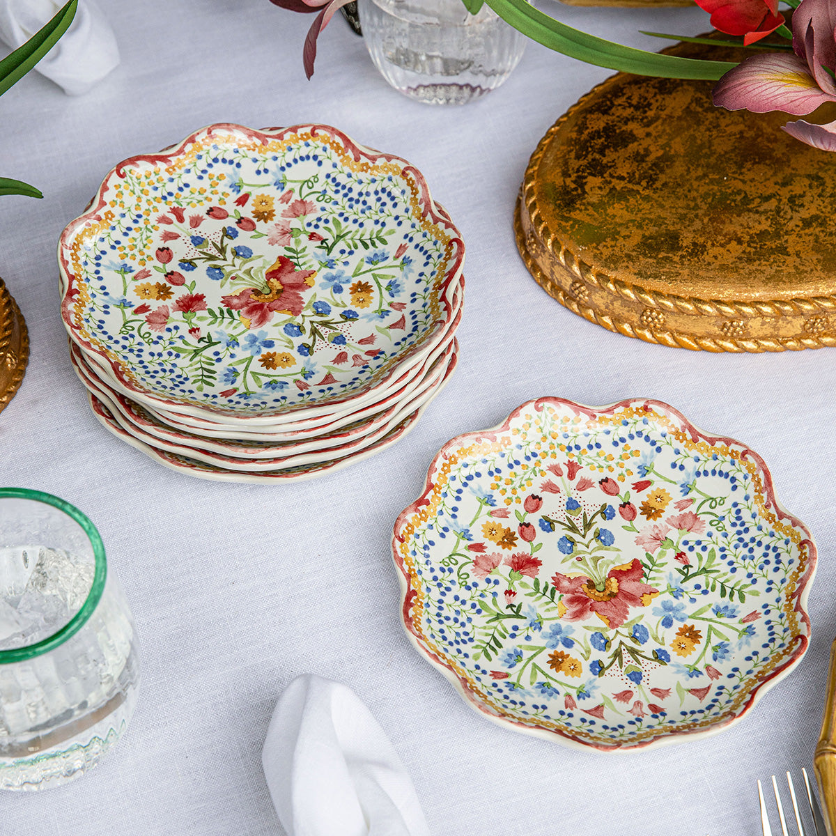 Sofia Side/Cocktail Plate Set/4 - Multi – Juliska