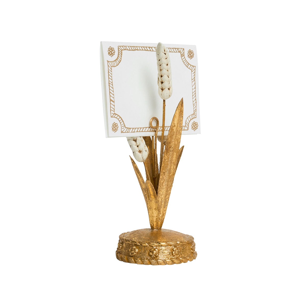 Forest Walk Wheat Place Card Holder - Gold - detail view