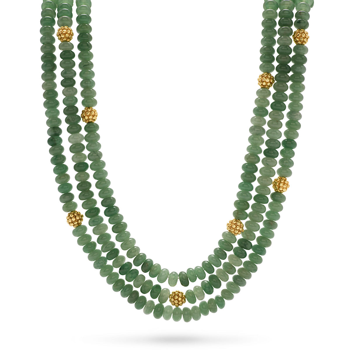 Berry & Bead Triple Strand Necklace, 18