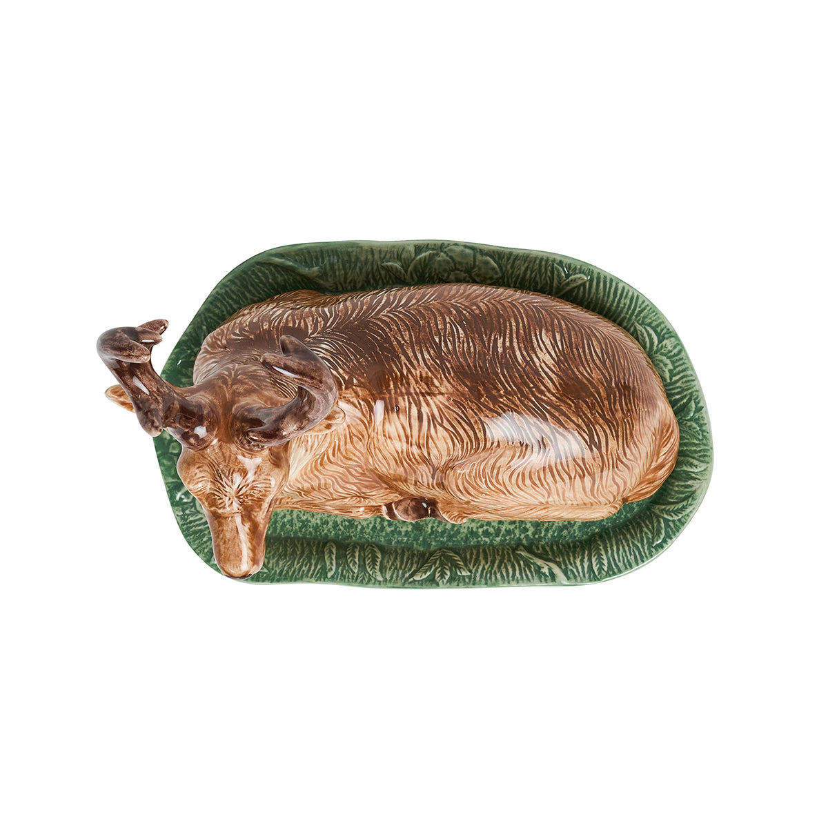 Forest Walk Stag Butter Dish - Multi - alternate angle
