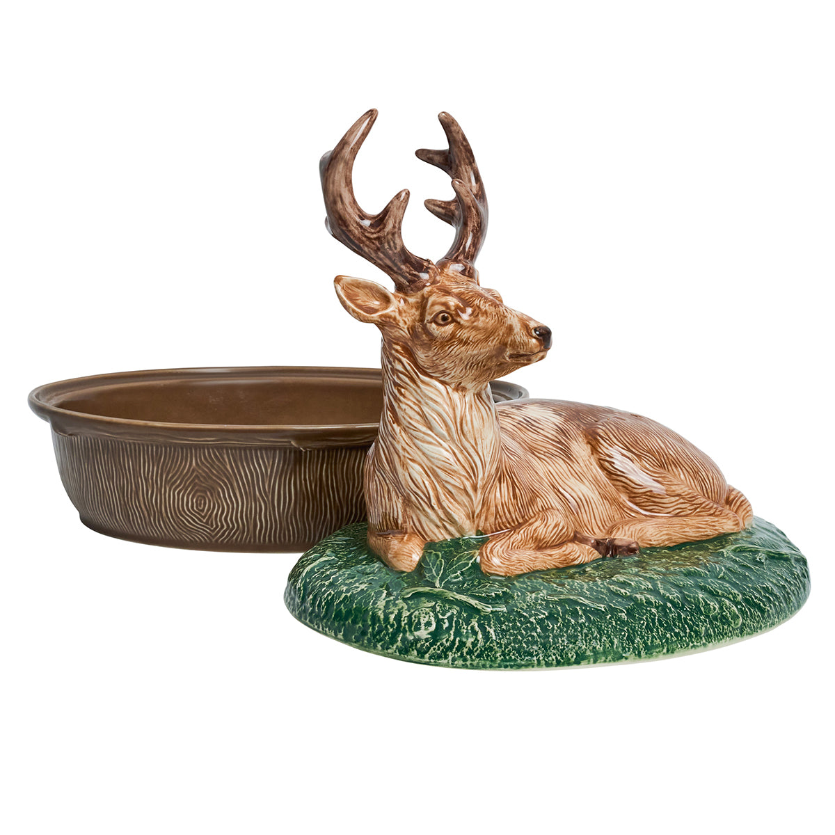 Forest Walk Stag Baker with Lid - Multi - detail view