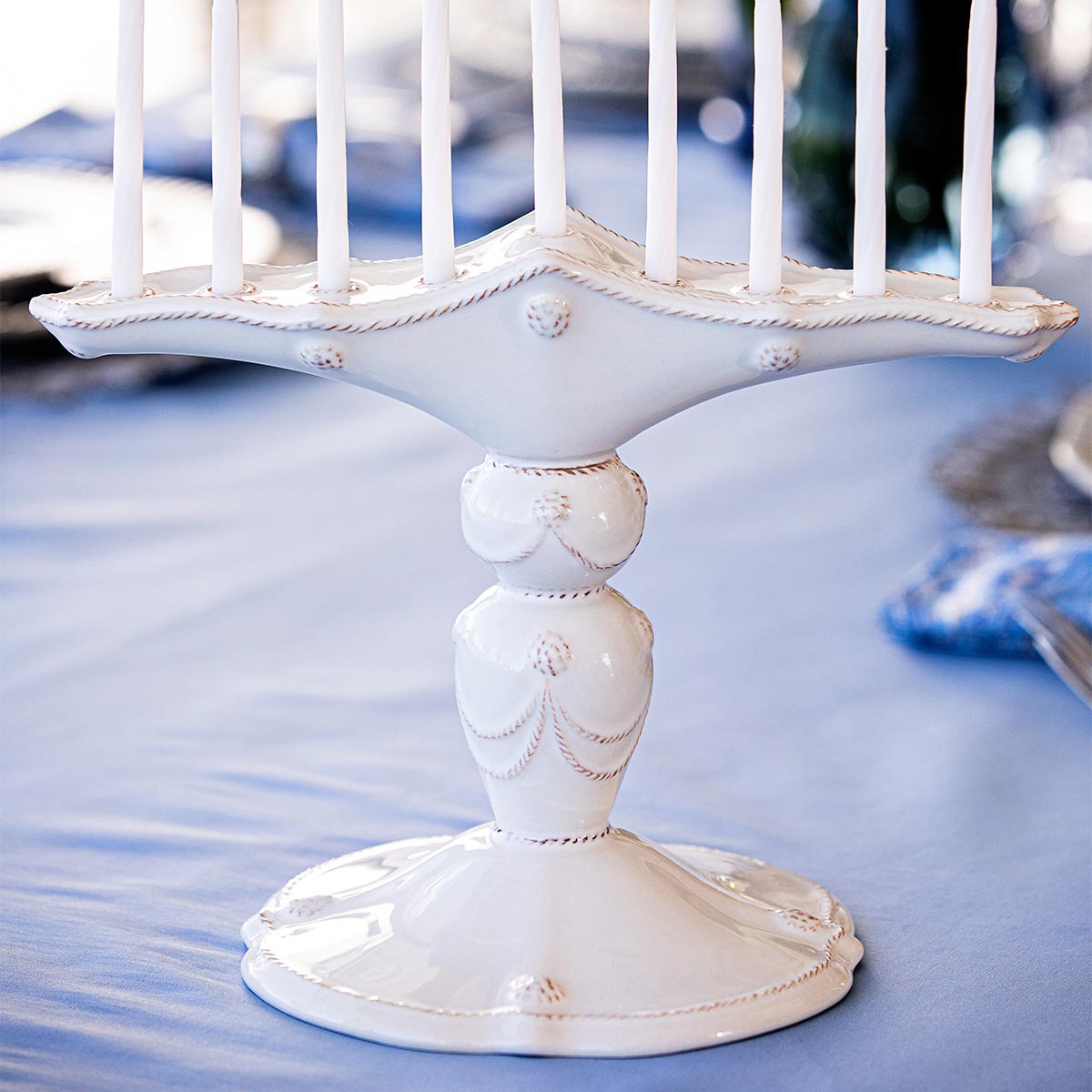 Juliska Berry & Thread Menorah - Whitewash