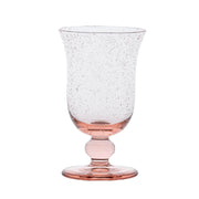 Inspired by the traditional bubbly glassware from Provence while making use of sturdy construction to make everyday drinking effervescent. For wine, water or a seasonal spritz (with or sans alcohol) this statuesque, mouth-blown goblet brings a charming spirit of joie de vivre to every sip. Offered in four chic and versatile hues: Basil, Chambray, Blush, and Clear (we always love to add a pop of color to the table with colorful glass)!