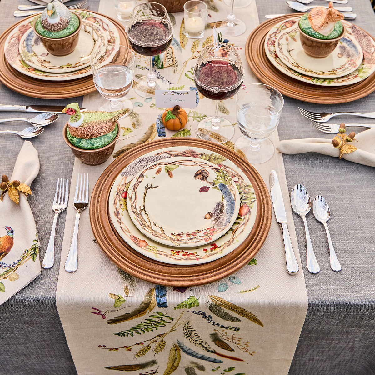 table runner 「華立涌」　帯リメイク　正絹　長尺 Forest Walk 18 in x 90 in Table Runner – Juliska