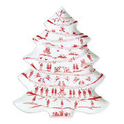 Usually sung loudly and slightly off key, this cherished carol is depicted with playful elegance on a tree shaped plate. Fantastic as a gift or for your own table, you are sure to catch your guests humming.