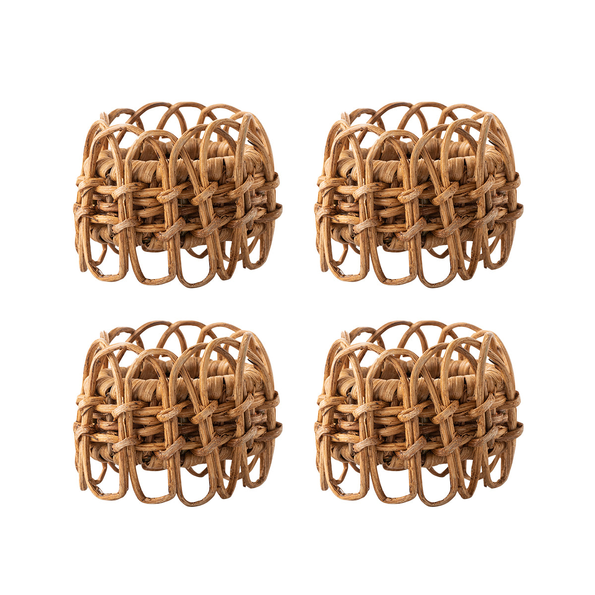 Made of natural hand-woven rattan, this napkin ring delivers instant texture to any table setting - from garden parties to forest feasts and your daily dinner table.