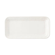 From our Le Panier Collection - With a traditional basket-weave border, this tray is ideal for both host and hostess. Equally handsome and refined, it can house spectacles on a desktop or display homemade truffles for dessert.