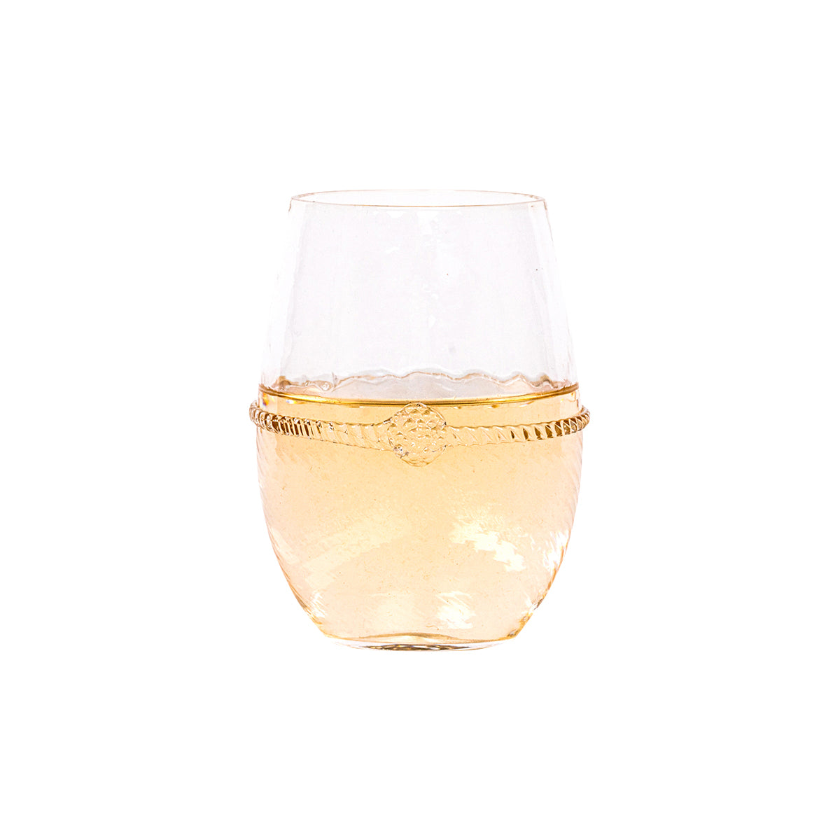 Graham Stemless White Wine Glass - styled table setting view