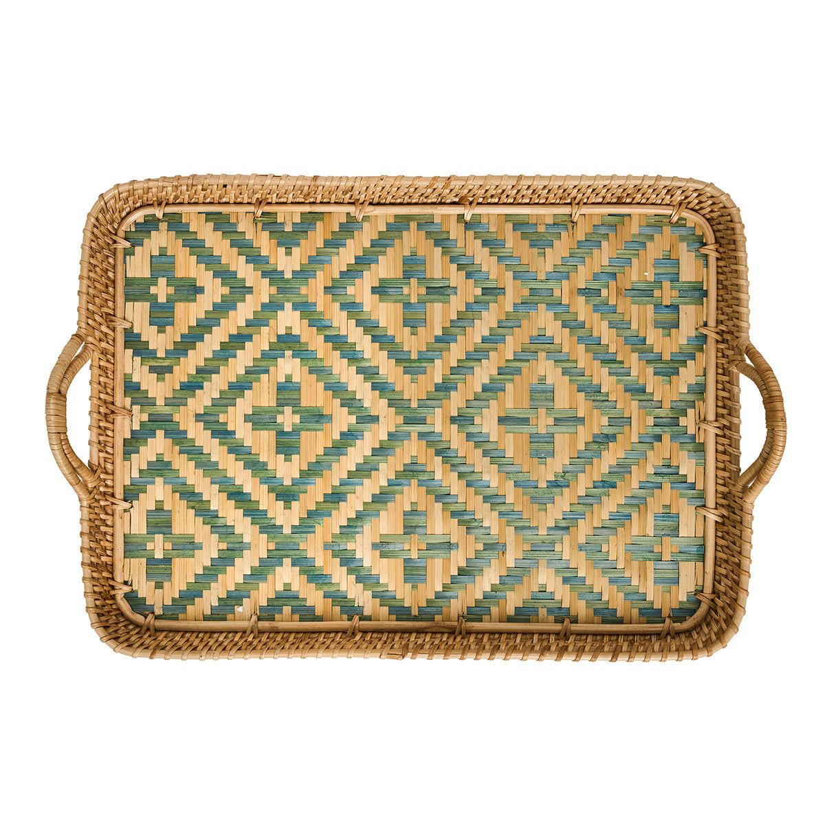 Chambray tray in chambray blue by Juliska