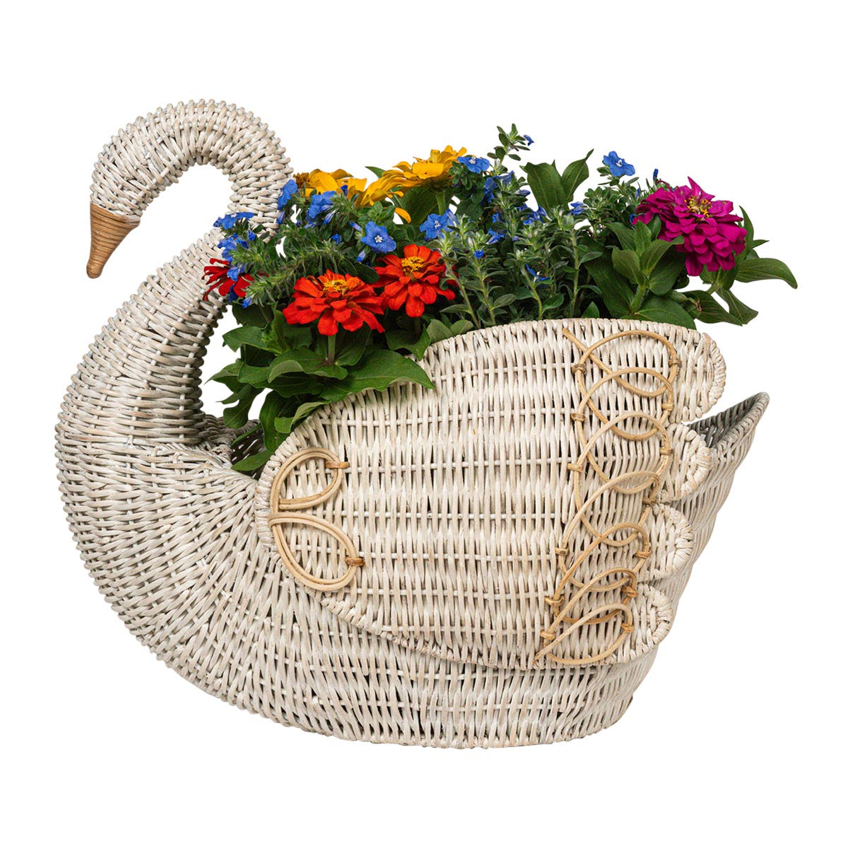 Provence Rattan Swan Basket - Whitewash – Juliska