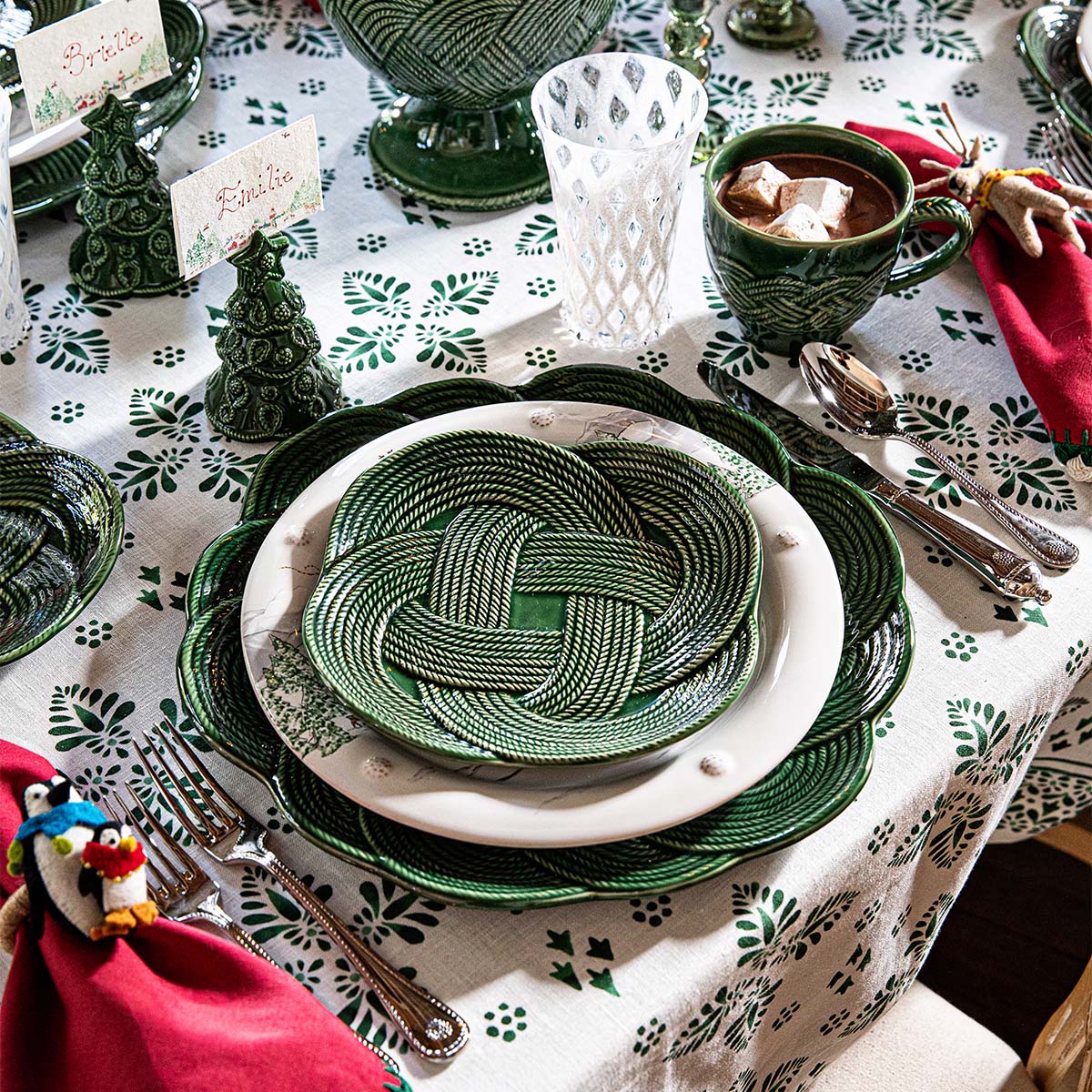Le Panier Mystic Knot Dessert/Salad Plate - Basil – Juliska