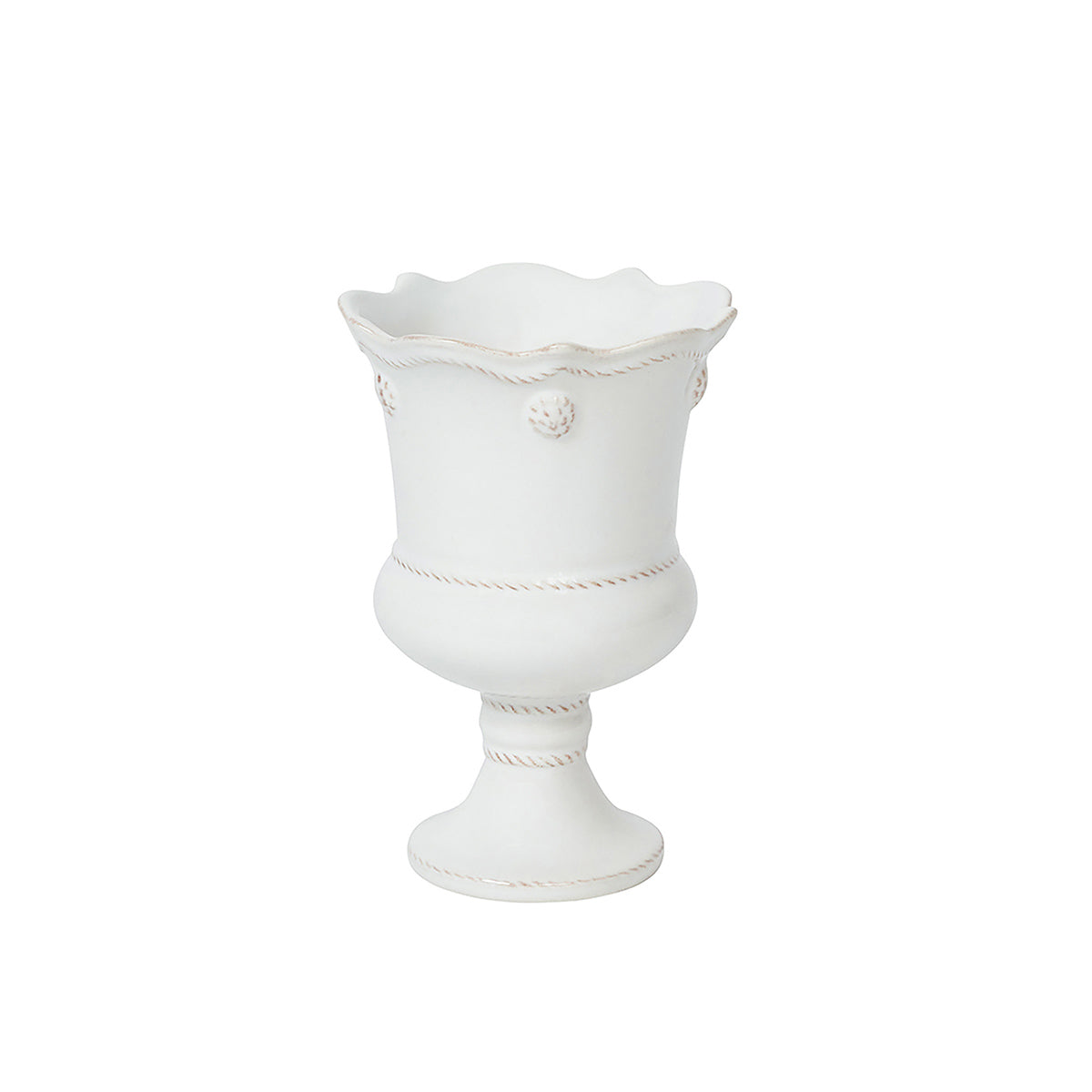 Berry & Thread Petite Parterre Garden 5" Vase - Whitewash - Whitewash