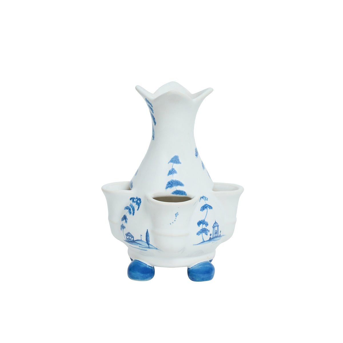 Country Estate 6" Tulipiere Vase - Delft Blue - lifestyle setting