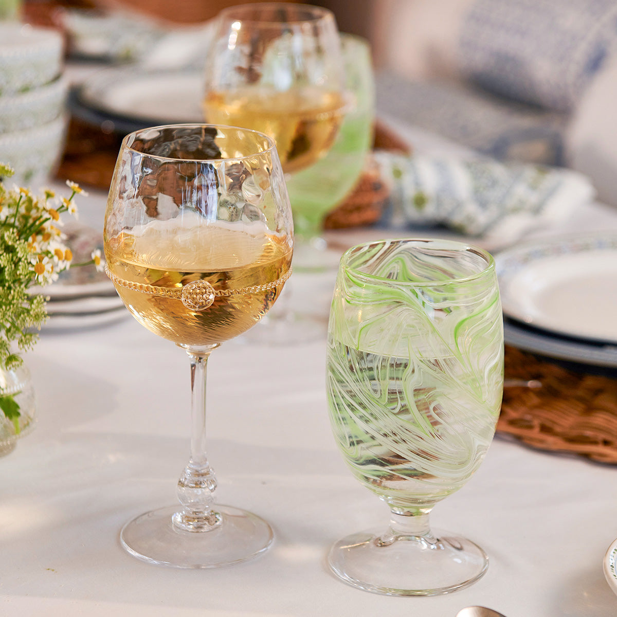 Graham White Wine Glass - detail view