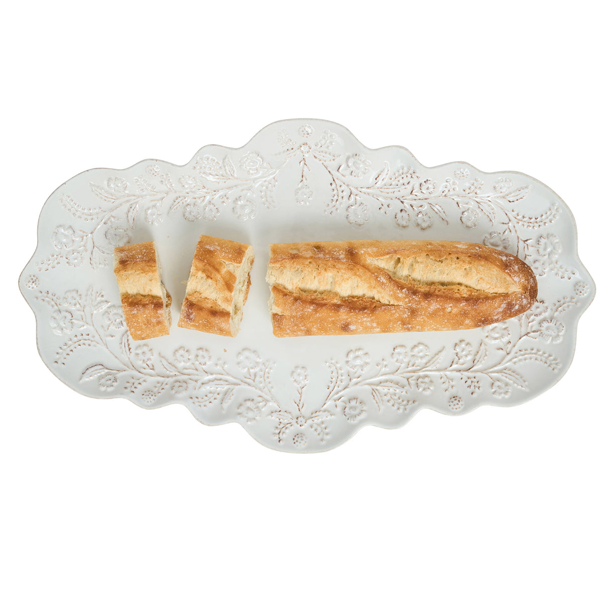 Berry & Thread Thistle 16" Tray - Whitewash - styled table setting view