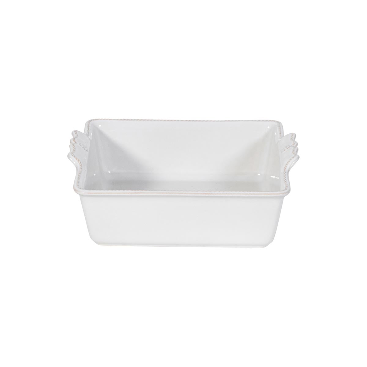 Being "square" never looked so appealing. Embellished with modern restraint, we swoon at the ease of taking culinary creations straight from the oven to the table with such seamless sophistication. Even better, make it a set with our loaf pan (will the name change to “baker” as per above?) and 17” rectangular baker -- a trio designed as a nesting set for space-efficiency!
