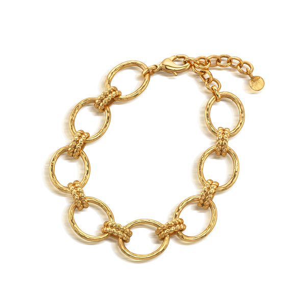 Cleopatra Grande Link Bracelet, 7+1.5