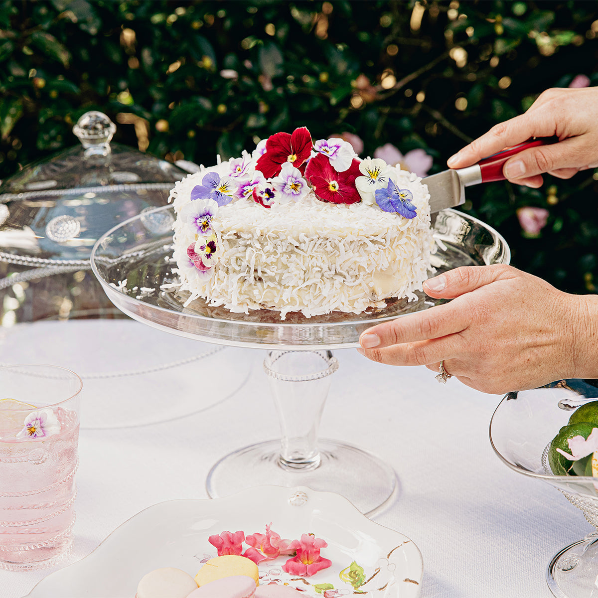 Isabella Cake Stand - lifestyle setting