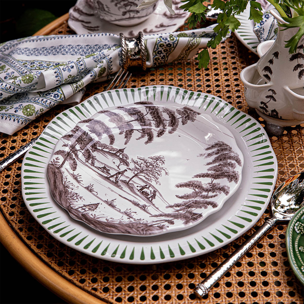 Country Estate Party Plate Assorted Set/4 - Flint Grey – Juliska