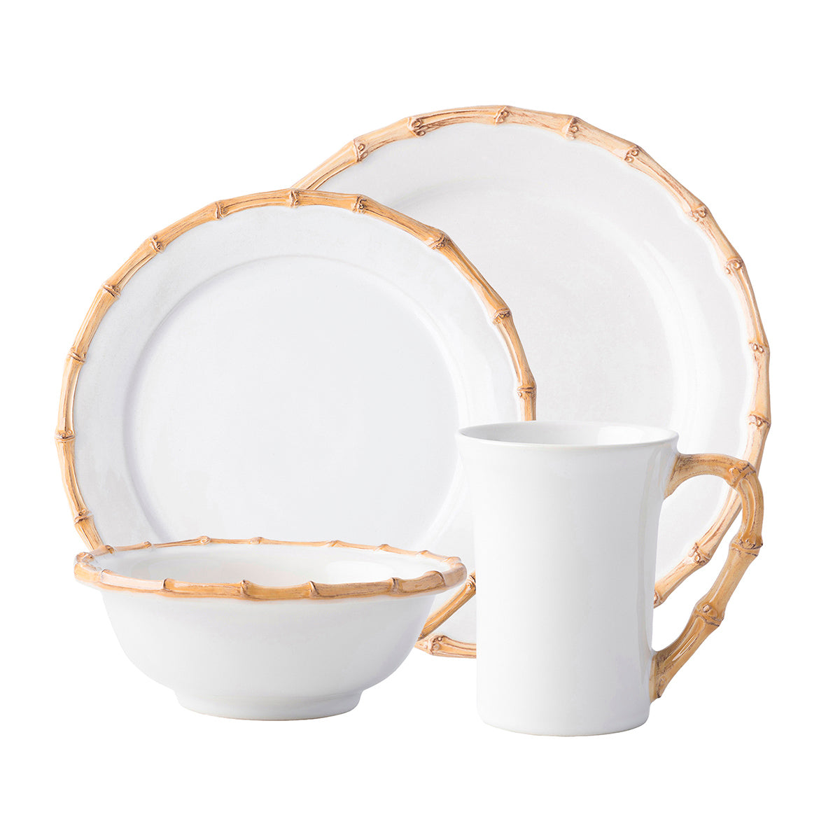 Bamboo 4pc Place Setting -Natural