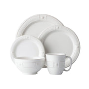 Inspired by the impeccably elegant symmetry of Parisian architecture, we've created a fresh extension to our iconic Berry & Thread collection. Designed specifically for layering, it lies on a precise axis when stacked together for a look that is as artfully geometric as the ordered garden rows of Versaille. Our five piece setting includes: dinner plate, dessert/salad plate, side plate, cereal bowl and cofftea cup.