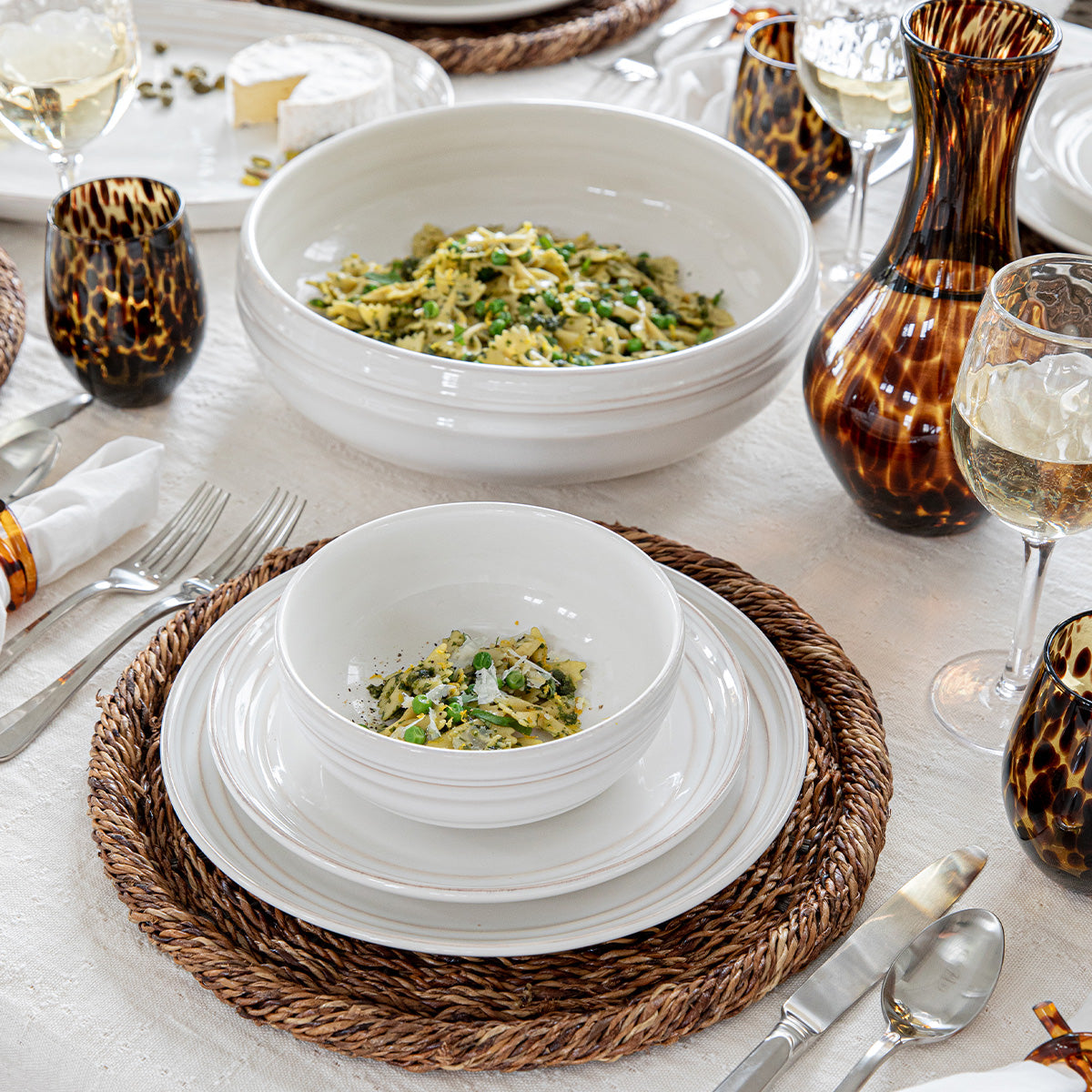 Bilbao 4pc Place Setting - Whitewash - styled table setting view