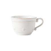 This whitewash tea cup is romantically detailed with our subtle thread and berries motif as a nod to our signature Bohemian glassware collection.