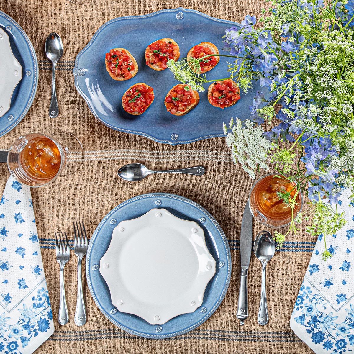 Berry & Thread 16 in Platter - Chambray – Juliska