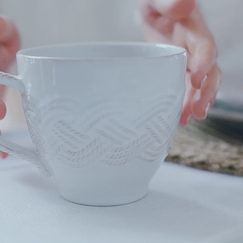 A video of the Juliska mystic knot ceramic collection amongst a table setting