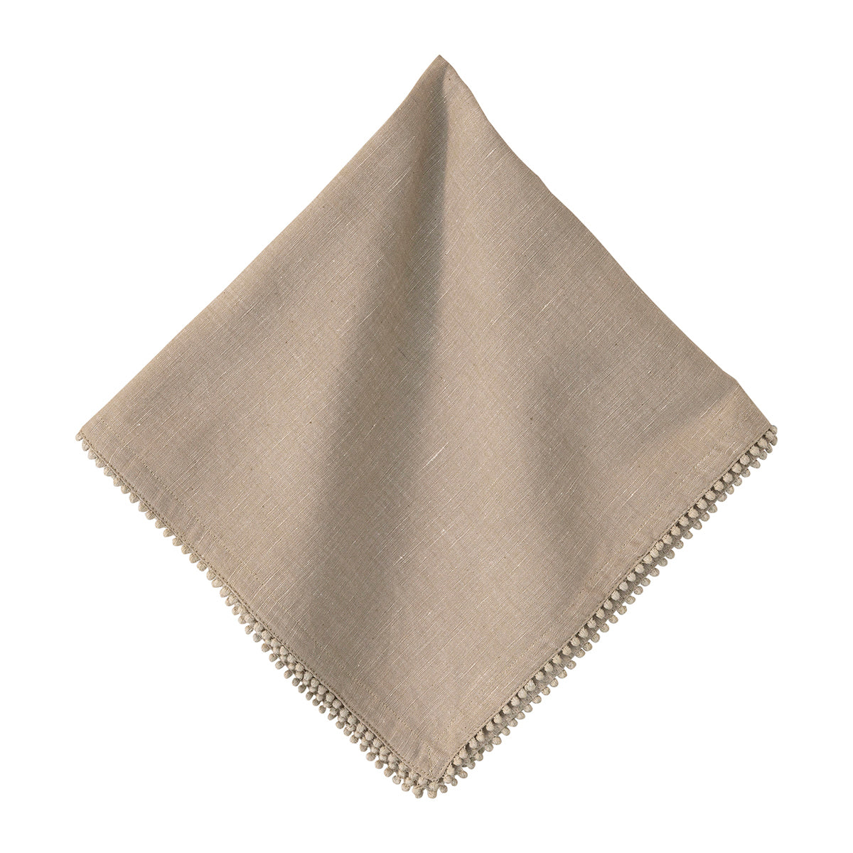 This decidedly chic napkin accessorizes any table setting with that perfect balance of casual-meets-impeccable that French aunties have been effortlessly achieving forever. The cotton/linen blend is textural and elegant, while the hand-knotted trim lends subtle flair. One can never have enough of these versatile linens on hand, for everything from midweek takeout to your most formal occasions. 