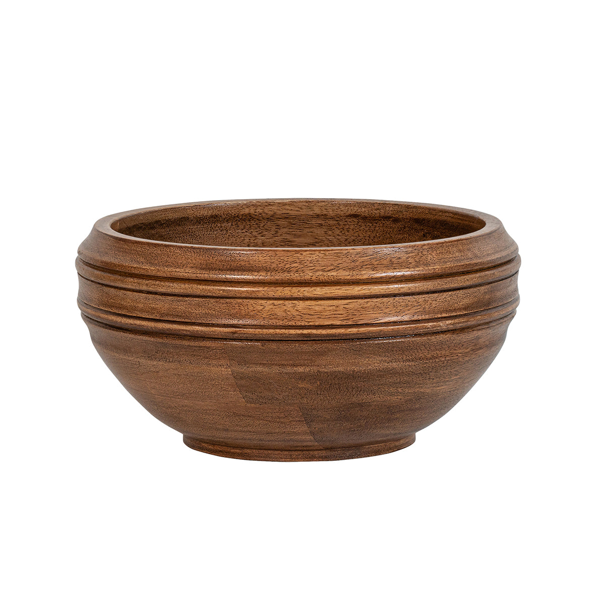 Hand-turned from beautiful Mango wood, this artisanal serving bowl brings casual elegance and warmth to any countertop or table. Filled with crusty bread, roasted vegetables from the garden, or found treasures post-hike (pinecones, heart-shaped rocks, acorns and such) its uses are endless. 