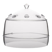From our Isabella Collection - Shelter sweet treats beneath this glass canopy for a chic way to present desserts. Our signature berries complement the fruit of cupcakes as well as grapes alongside a savory offering of cheeses.