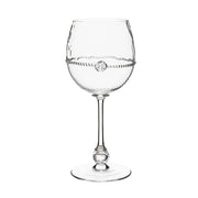 Crowned with a simple thread and a single berry, this goblet is as understated as it is glamorous. With a generous bowl shape to hold your favorite white wine, this glass will help set the tone for a romantic meal.