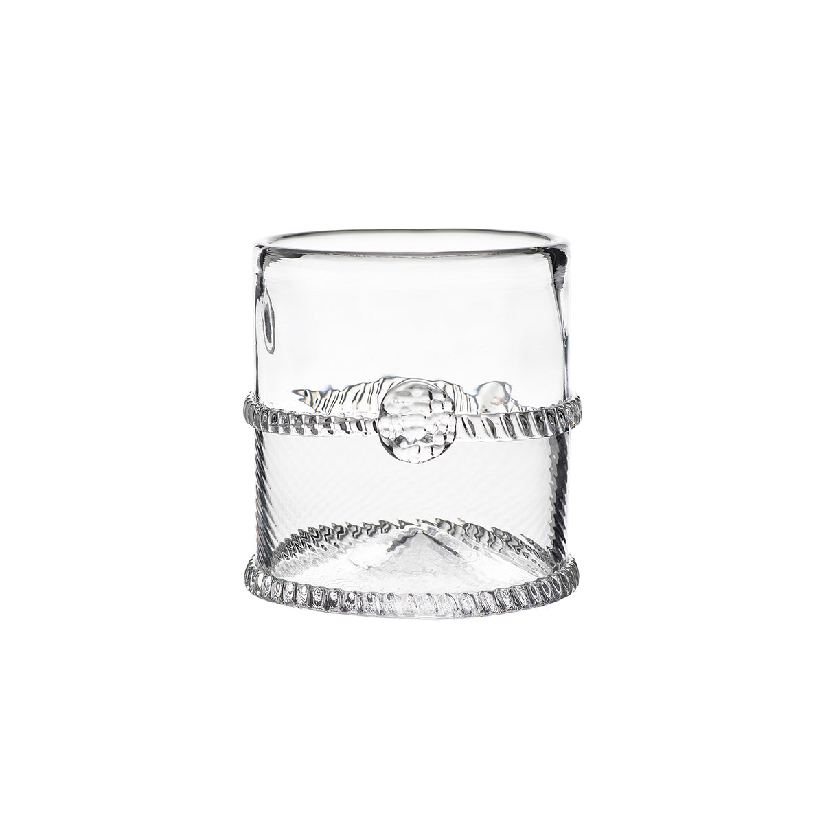 From our Graham Collection - Tidy trimmings add an understated elegance with just the right dash of dazzle for this small glass that is perfect for those who simply enjoy their sprits neat, with a splash of water, or just a cube of ice or two. Crafted with thicker glass to stand up to firm grasps and sized to fit easily in the hand.