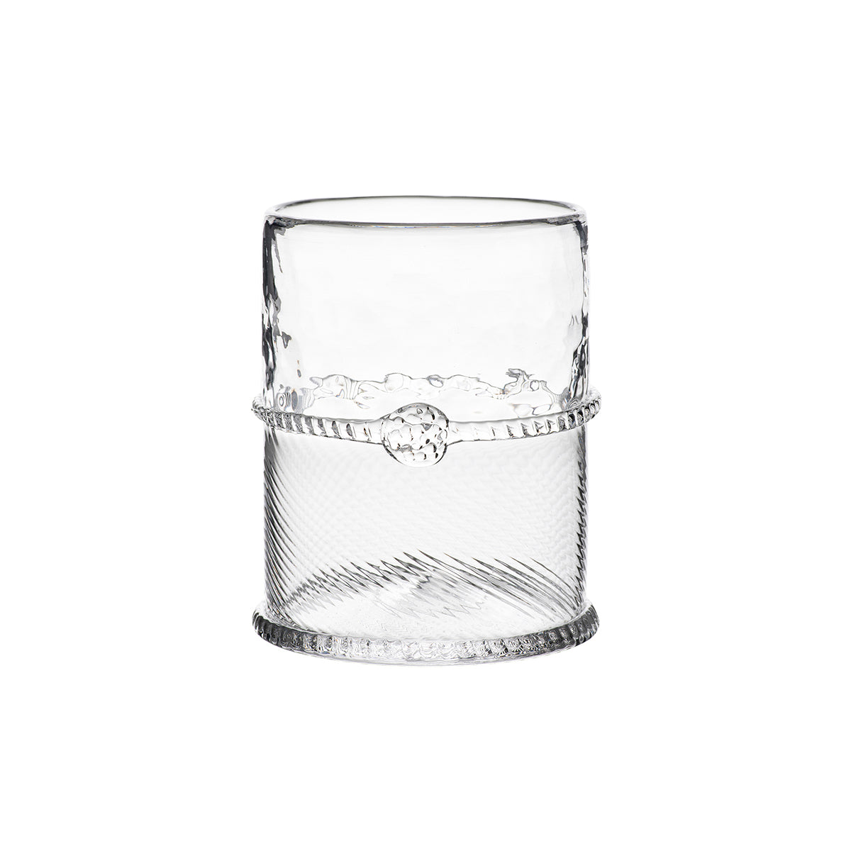 From our Graham Collection - Showcase classic cocktails in this spacious glass that is bedecked with tidy trimmings that mix an understated elegance with just the right dash of dazzle. Thicker glass stands up to firm grasps while remaining beautiful enough to grace any setting, from a formal Sunday brunch to impromptu drinks after a day at the office.