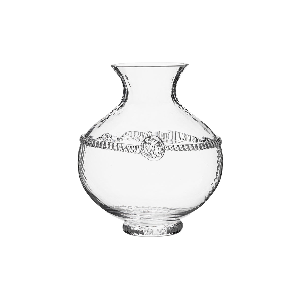 This rotund vase is cinched with a thread, fastened with a festive berry and perfectly sized to hold a cluster of flowers hand-picked from your garden. This item comes pre-boxed for easy gift-giving!