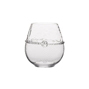 From our Graham Collection - Our perfectly proportioned glass twinkles in the candlelight. Dressed in optic glass from the waist down and belted with a charming sash, our glass is as classic as the vintages it contains.