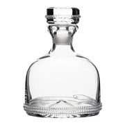 From our Dean Collection- Understated and quite handsome, this decanter in mouth blown glass grounded with subtle rope base makes a lovely gentleman's gift.