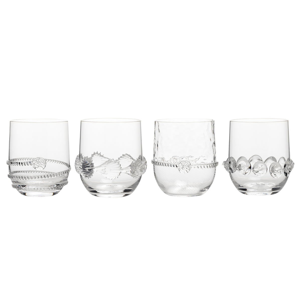 This exquisitely gift boxed set features four of our iconic Bohemian glass motifs: Amalia, Graham, Ophelia, and Ines. Packaged in a gift box, it is the ultimate gift for the discerning bar.