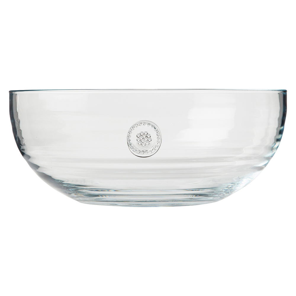 From our Berry & Thread Collection - A sparkling statement, our versatile mouth blown Berry & Thread bowl makes a grand centerpiece or a serving piece.