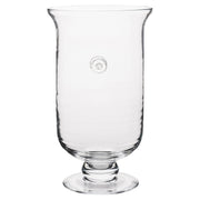 From our Berry & Thread Collection - Let dancing candlelight set the scene for a romantic night. Emblazoned with our signature medallion, our hurricane is classically styled allowing it to blend with any decor and add just the right amount of sparkle to your soiree. It can also be used as fabulous vase for large arrangements.