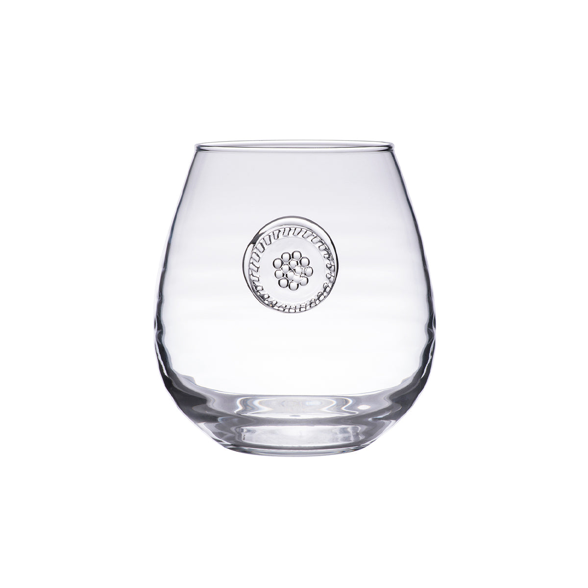 From our Berry & Thread Collection- Constructed of our sturdiest mouth blown glass from Portugal, these glasses are the very essence of effortless entertaining. Thick enough to withstand a picnic under the stars with a fabulous Bordeaux - and elegant enough to shine in any sparkling soiree.