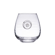 From our Berry & Thread Collection- Constructed of our sturdiest mouth blown glass from Portugal, these glasses are the very essence of effortless entertaining. Thick enough to withstand a picnic under the stars with a fabulous Bordeaux - and elegant enough to shine in any sparkling soiree.