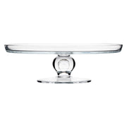 From our Berry & Thread Collection- For the consummate hostess, baker, and those who deem such items a necessity, not a whim...rejoice! This cake pedestal is constructed of our sturdiest mouth blown glass from Portugal, enabling you to infuse your everyday entertaining with a healthy (and sweet) dose of elegance.