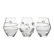 A trio of petite mix & match Florence and Amalia Bohemian glass vases fun to arrange as a centerpiece or select a few joyful blooms for each to brighten your living spaces.