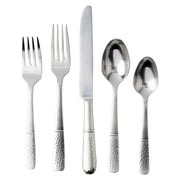 The secret ingredient to pulling together a finished look for any table, flatware is a staple piece and statement jewelry all rolled into one. Inspired by the moment dappled water reaches the shoreline, our Carine flatware features a handle that is divided into two contrasting textures - shimmer water meeting smooth earth.
